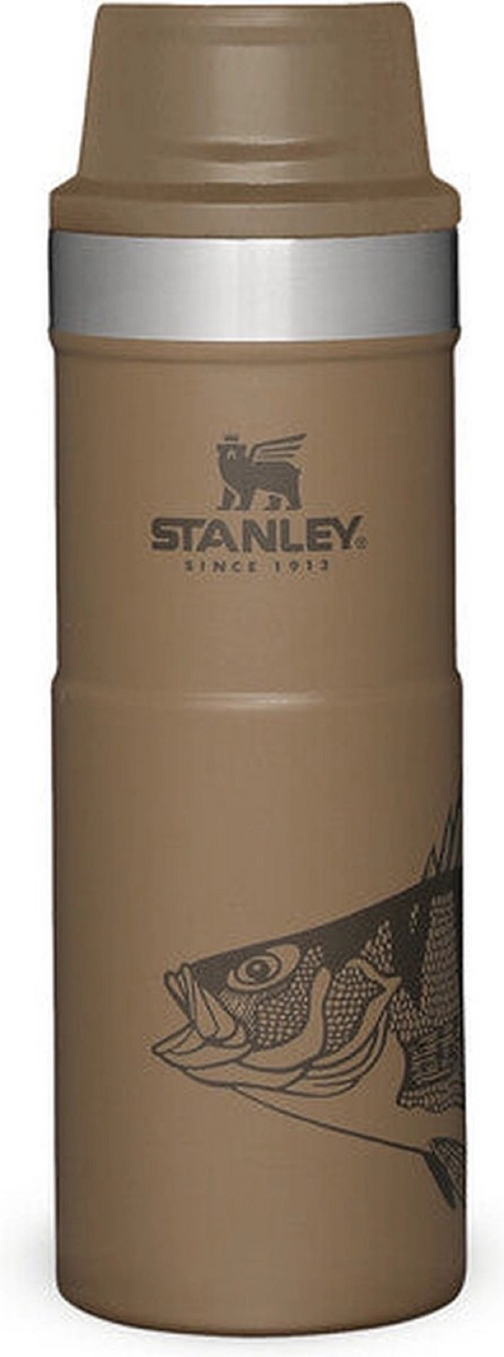 Thermosbeker Stanley The Trigger Action Travel Mug Tan Peter Perch 0,47L 1 Thermosbeker Stanley The Trigger Action Travel Mug Tan Peter Perch 0,47L