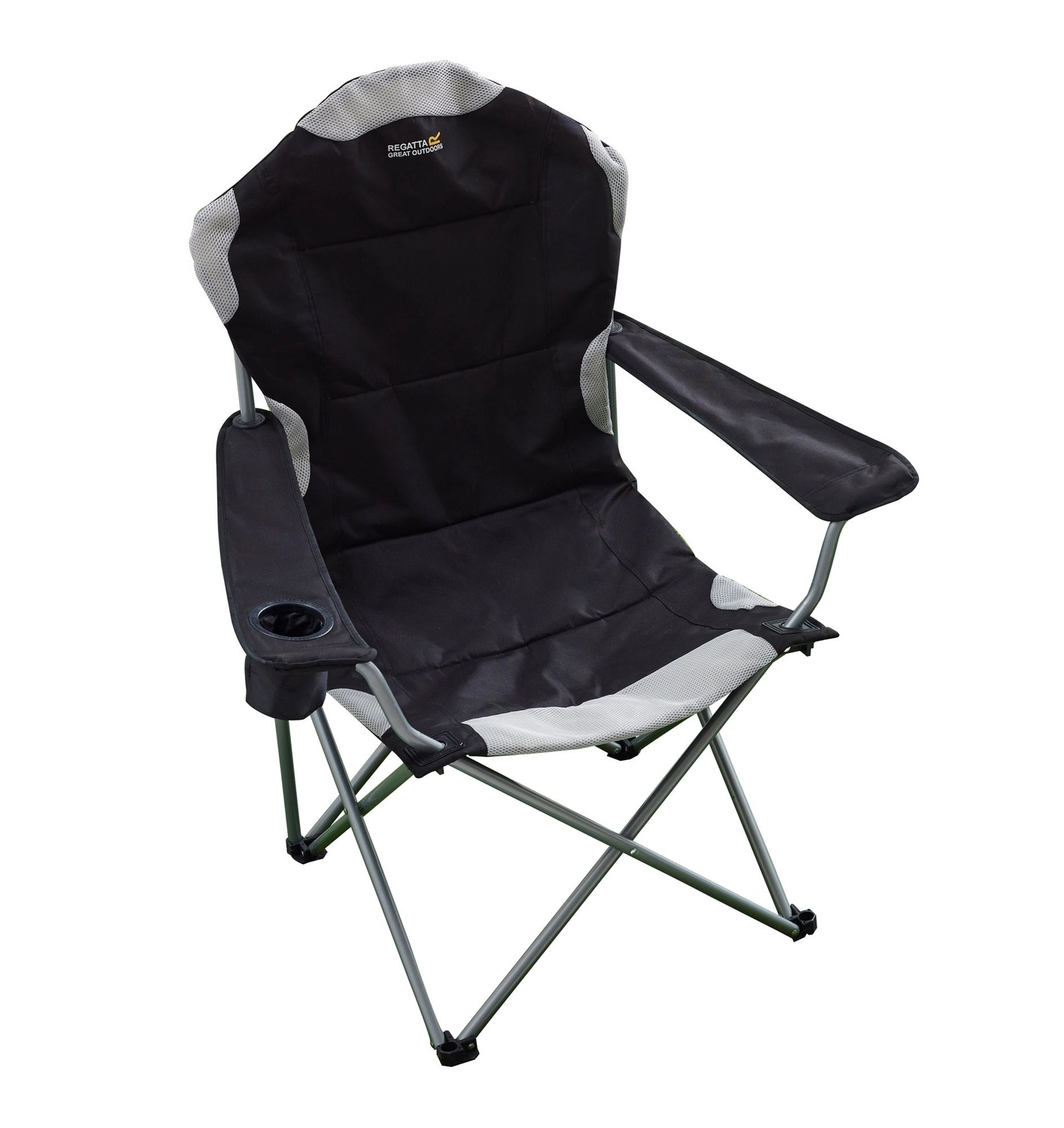 Campingstoel Regatta Kruza Chair Black Sealgrey 1 Campingstoel Regatta Kruza Chair Black Sealgrey