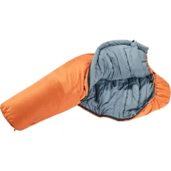 Slaapzak Deuter Orbit -5G SL Zip Left Mandarine Slate-Blue -Bo-Camp Winkel 2 wqeeeeeeee