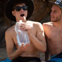 Waterfles Platypus Softbottle CC Grijs 1 Liter -Bo-Camp Winkel 3 09250 platy softbottle waves 01