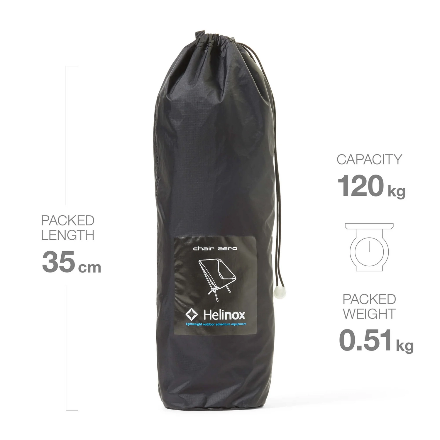 Campingstoel Helinox Chair Zero Grey 3 Campingstoel Helinox Chair Zero Grey - Image 3