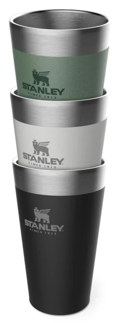 Thermosbeker Stanley Adventure Stacking Vacuum Pint Matte Black 0,47L 5 Thermosbeker Stanley Adventure Stacking Vacuum Pint Matte Black 0,47L -Bo-Camp Winkel 3 Adventure Stacking Vacuum Pints
