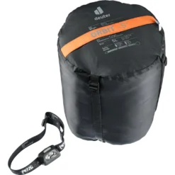 Slaapzak Deuter Orbit -5G SL Zip Left Mandarine Slate-Blue -Bo-Camp Winkel 3 yyqqq