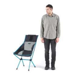 Campingstoel Helinox Sunset Chair Blue Block -Bo-Camp Winkel 4 sunsetchairblackmale185cmmodelcut2 2000px2000x 3