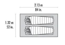 Tent MSR Thru-Hiker Mesh House 2 V2 Rood -Bo-Camp Winkel 7 10823 msr mesh house 2 floor plan1