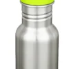 Reisfles Klean Kanteen Kids Classic Narrow Sippydop Brushed Stainless 355 Ml -Bo-Camp Winkel K12CNPPS BS