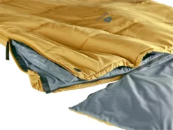 Slaapzak Deuter Orbit SQ +6G Zip Left Caramel Teal -Bo-Camp Winkel deuter orbit sq 6 3702022 6321 5329