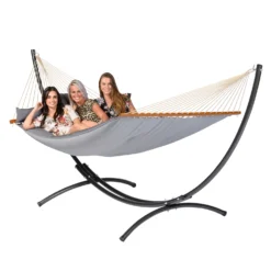 Hangmat Tropilex Family Big Fat Grey -Bo-Camp Winkel hammock big fat grey 5002