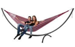Hangmat Tropilex Double Comfort Bordeaux -Bo-Camp Winkel hammock comfort bordeaux 53