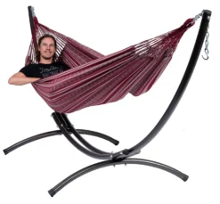 Hangmat Tropilex Double Comfort Bordeaux -Bo-Camp Winkel hammock comfort bordeaux 55