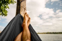 Hangmat Tropilex Travel Single Mosquito Black -Bo-Camp Winkel hammock mosquito black 04