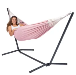 Hangmat Tropilex Single Natural Pink -Bo-Camp Winkel hammock natural pink 50