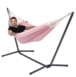 Hangmat Tropilex Single Natural Pink -Bo-Camp Winkel hammock natural pink 52
