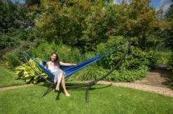 Hangmat Tropilex Single Plain Blue -Bo-Camp Winkel hammock plain blue 121