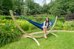 Hangmat Tropilex Single Plain Blue -Bo-Camp Winkel hammock plain blue 132