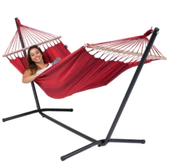 Hangmat Tropilex Single Relax Red -Bo-Camp Winkel hammock relax red 50