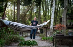 Hangmat Tropilex Family Stripes Silver -Bo-Camp Winkel hammock stripes silver 14