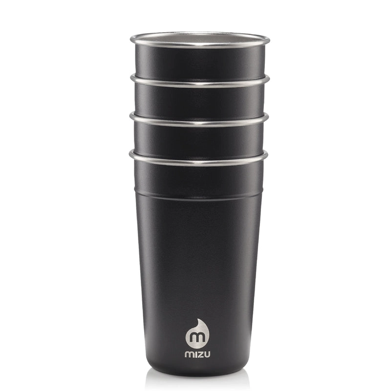 Reisbeker Mizu Party Cup Black 500ml (4-Delig) 1 Reisbeker Mizu Party Cup Black 500ml (4-Delig)
