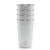Reisbeker Mizu Party Cup White 500ml (4-Delig) -Bo-Camp Winkel party cup 16 white stack 800x